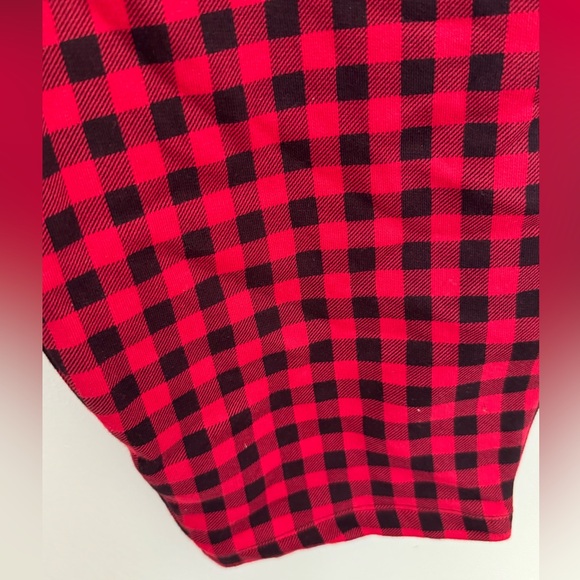 LANDS’ END Serious Sweats Flannel Lined - Women's Plus Size 1X Red/Black Buffalo - Picture 5 of 13
